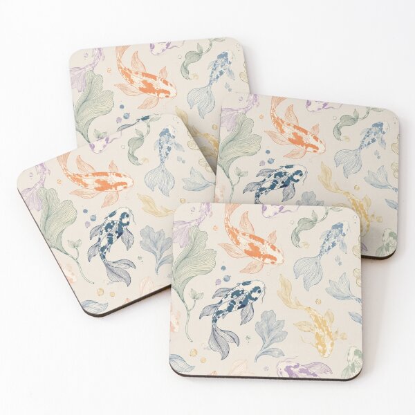 Item preview, Colorful Koi Fish Pattern – Japanese Aquatic Art designed and sold by frantuliuss.