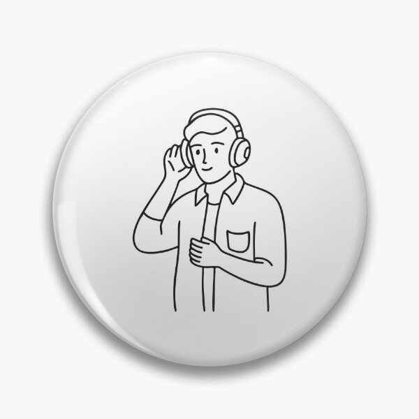 Item preview, A vocalist adjusting headphones before recording designed and sold by rasagamastore.