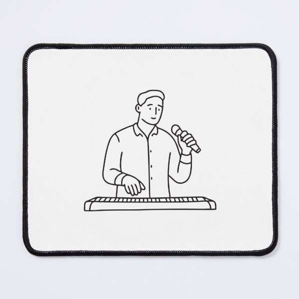 Item preview, A vocalist practicing scales with a piano designed and sold by rasagamastore.