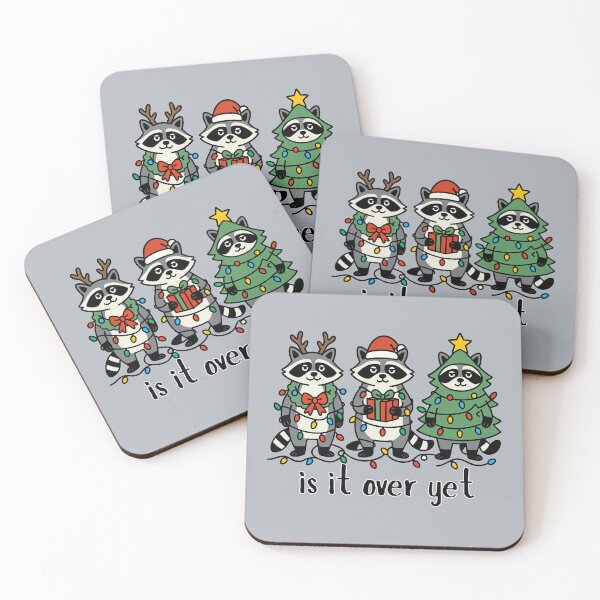 Item preview,  Is It Over Yet Trash Panda Christmas Raccoon Bah Humbug Sad Raccoons Xmas designed and sold by Forevermore.