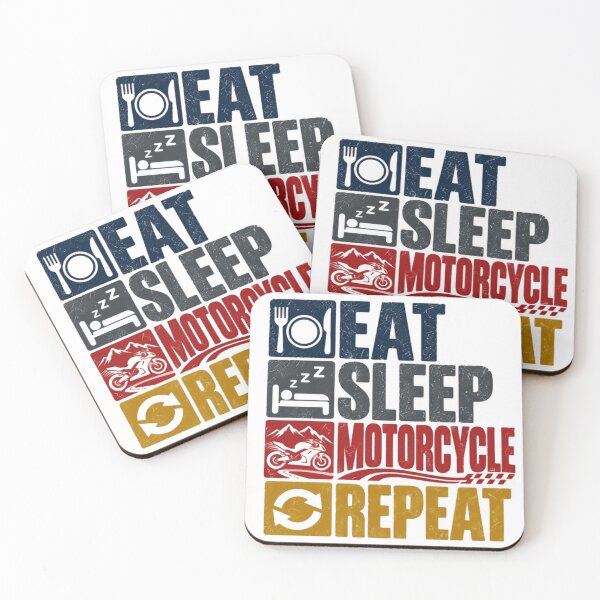 Item preview, Eat Sleep Motorcycle Repeat Motorcycle Rider Enthusiast designed and sold by SEEM-drawing.