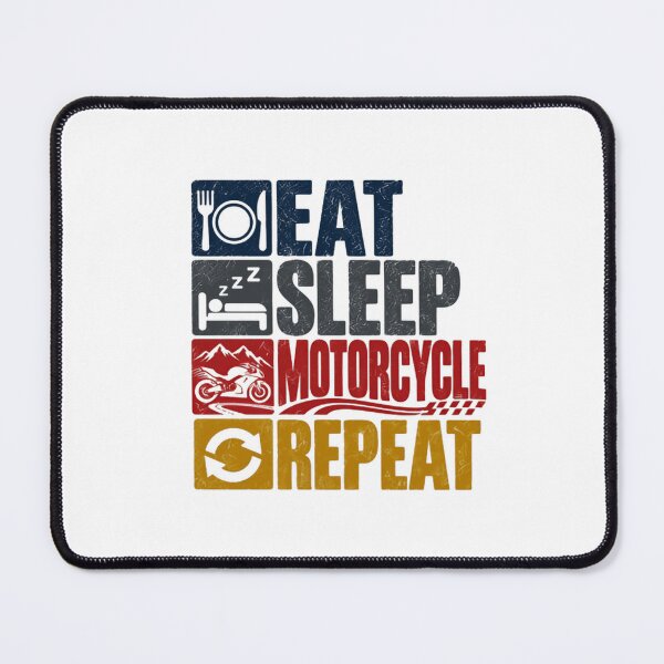 Item preview, Eat Sleep Motorcycle Repeat Motorcycle Rider Enthusiast designed and sold by SEEM-drawing.