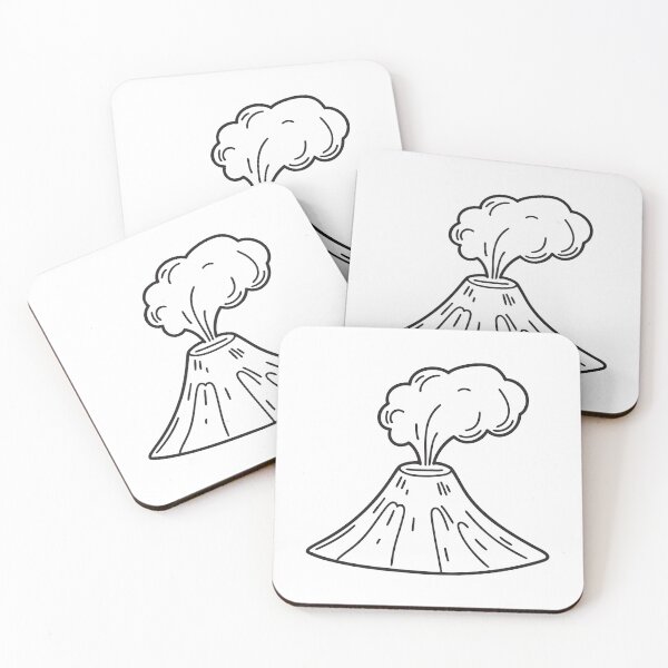 Item preview, A volcano crater releasing smoke into the sky designed and sold by rasagamastore.