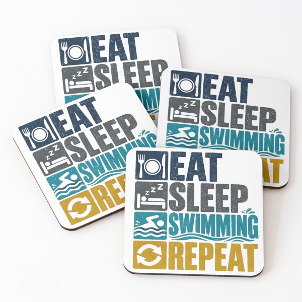 Item preview, Eat Sleep Swimming Repeat Swimmer Athlete Sports Hobby designed and sold by SEEM-drawing.