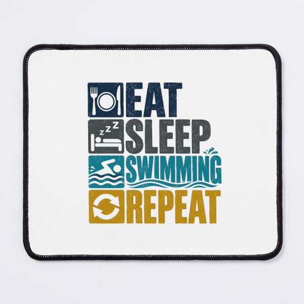 Item preview, Eat Sleep Swimming Repeat Swimmer Athlete Sports Hobby designed and sold by SEEM-drawing.