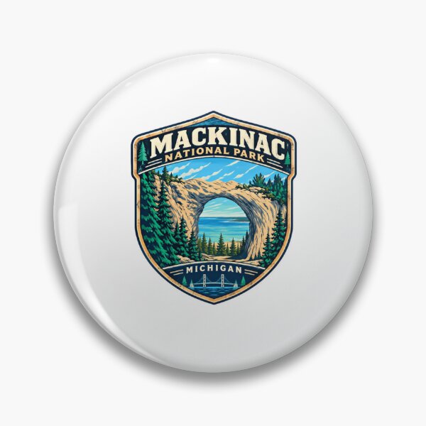 Item preview, Mackinac National Park Michigan Travel Souvenir designed and sold by RetroMini2026.