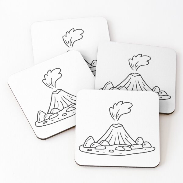 Item preview, A volcano surrounded by rocky terrain and ash designed and sold by rasagamastore.
