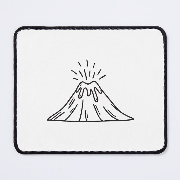 Item preview, A volcano with visible lava vents near the summit designed and sold by rasagamastore.