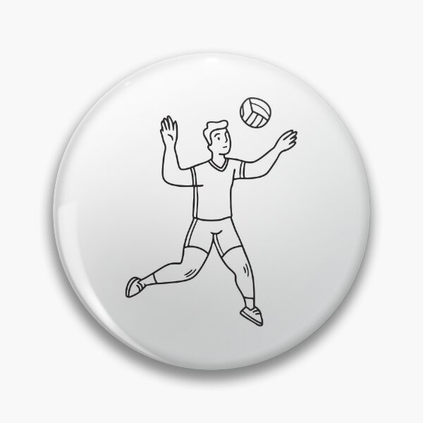 Item preview, A volleyball player jumping to spike the ball designed and sold by rasagamastore.