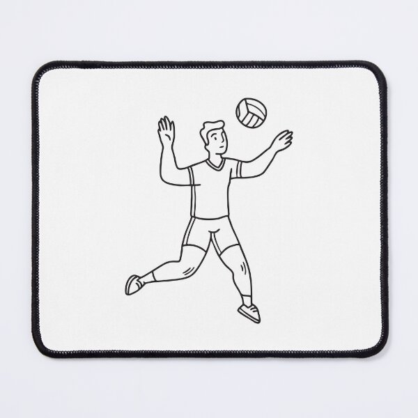 Item preview, A volleyball player jumping to spike the ball designed and sold by rasagamastore.