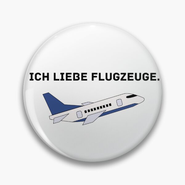 Item preview, Ich liebe Flugzeuge I love airplanes in german designed and sold by PilotandPlane.