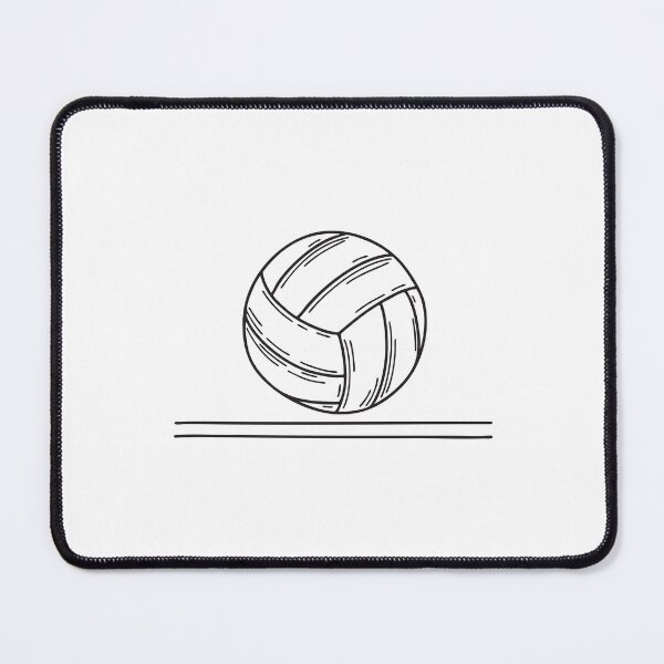 Item preview, A volleyball resting near the center line of a court designed and sold by rasagamastore.