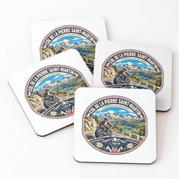 Item preview, Col De La Pierre Saint-Martin Pyrenees Motorcyclist Touring Pass designed and sold by RetroMini2026.