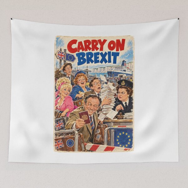 Item preview, Carry On Brexit – Cheeky British Comedy Parody designed and sold by ChickenFund.