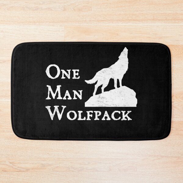 Item preview, One Man Wolfpack Howling Wolf Grunge Humor Art designed and sold by idungmampet.