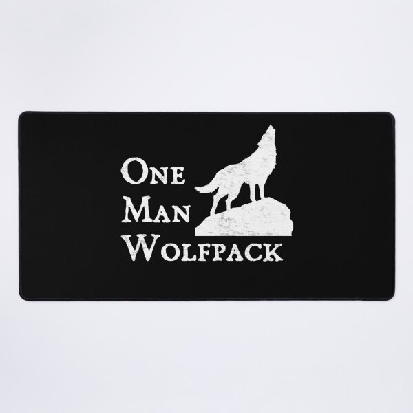 Item preview, One Man Wolfpack Howling Wolf Grunge Humor Art designed and sold by idungmampet.