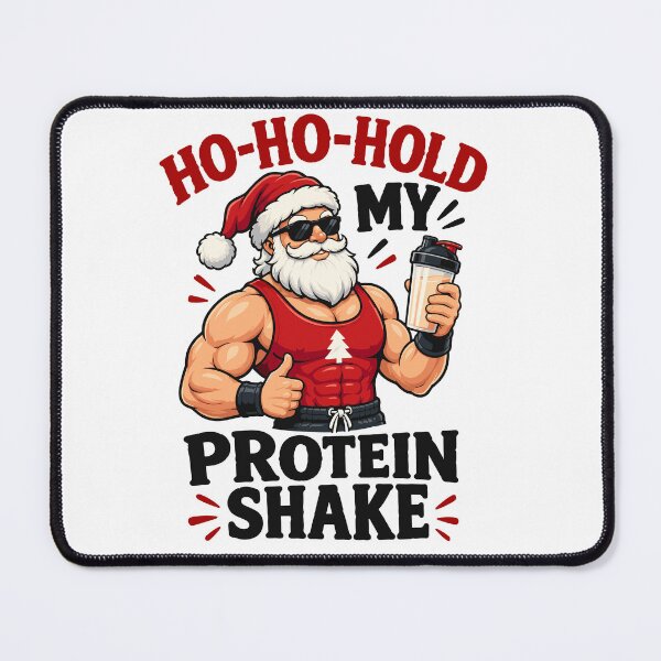 Item preview, Ho Ho Ho Hold My Protein Shake Christmas, Funny Gym Santa, Inappropriate Christmas Humor designed and sold by mraihan.