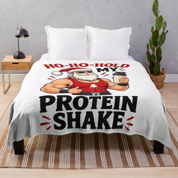 Item preview, Ho Ho Ho Hold My Protein Shake Christmas, Funny Gym Santa, Inappropriate Christmas Humor designed and sold by mraihan.
