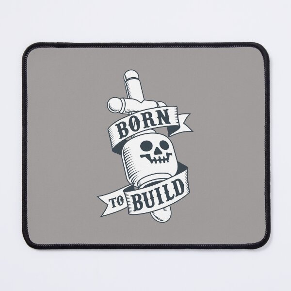 Item preview, Born To Build Skeleton Head Dagger Tattoo-91 designed and sold by WerneBeer.