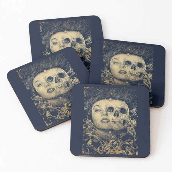 Item preview, Half Skull Face Surreal Portrait designed and sold by scenicware.