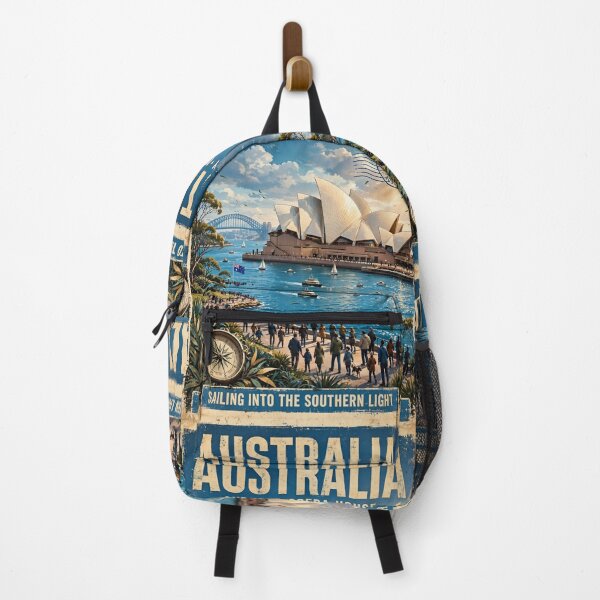 Item preview, Australia – Sydney Opera House Vintage Travel | Coastal City & Southern Light designed and sold by DibujandoPorfa.