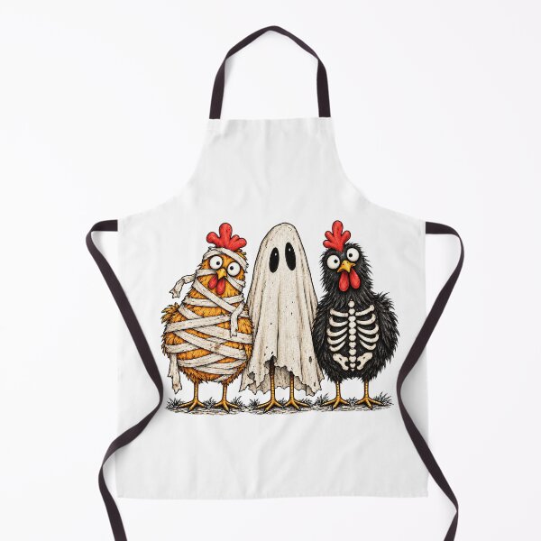 Item preview, Funny Mummy Ghost and Skeleton Chicken Trio designed and sold by PhocoNibict.