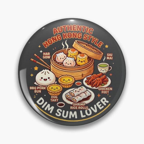 Item preview, Authentic Hong Kong Dim Sum Lover - Cute Asian Food Illustration designed and sold by PetalsPaws.