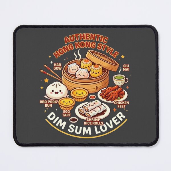 Item preview, Authentic Hong Kong Dim Sum Lover - Cute Asian Food Illustration designed and sold by PetalsPaws.