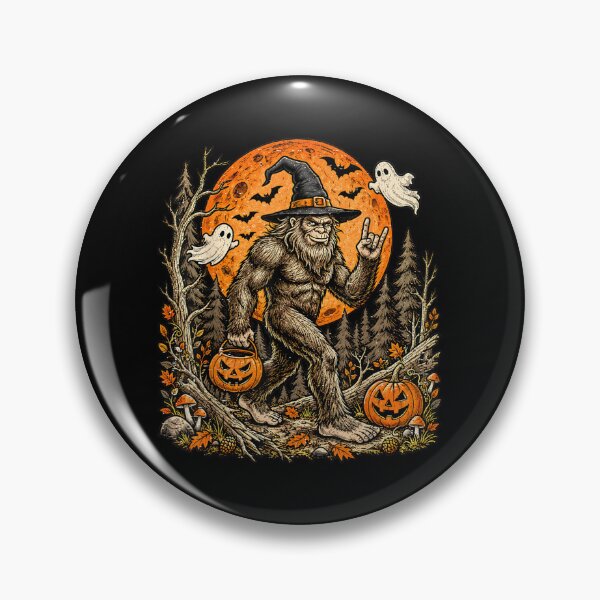 Item preview, Spooky Halloween Bigfoot Pumpkin Funny Halloween Sasquatch designed and sold by DuneHaicna.