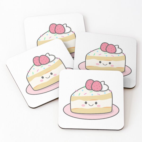 Item preview, Cute Strawberry Shortcake Slice Character with Whipped Cream and Sprinkles designed and sold by nuchz.