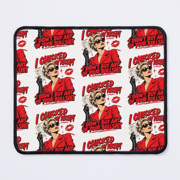Item preview, I Checked My Receipt Sassy Pop Art Comic Vintage Design designed and sold by JapanAnimeS3.