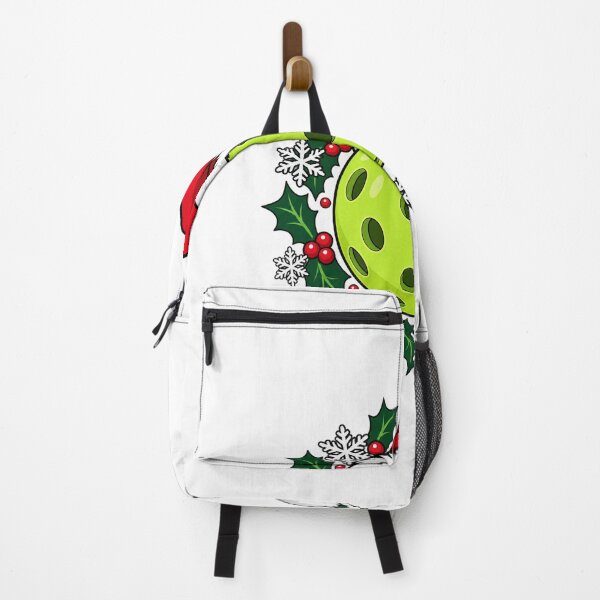 Item preview, Christmas Pickleball in Santa Hat with Holly designed and sold by skyartdesign.