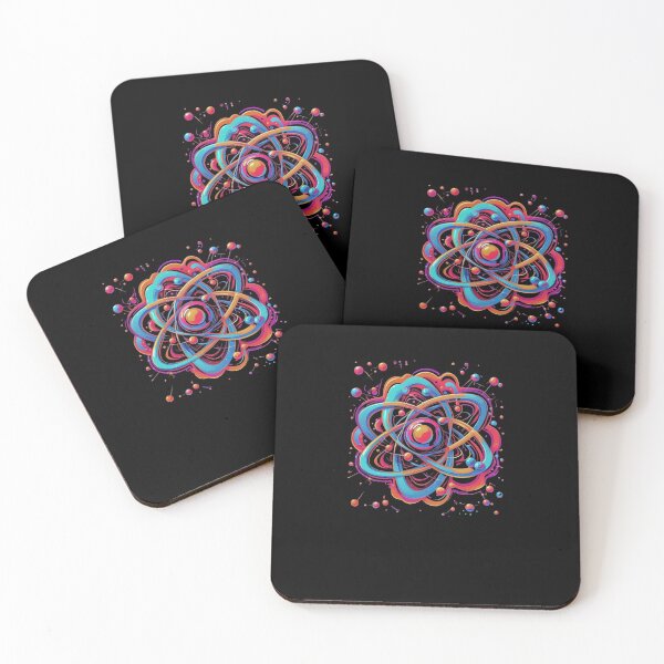 Item preview,  Abstract Colorful Atom Core Science Physics Energy Art designed and sold by YolandeRuel.