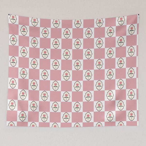 Item preview, Tulip Checkerboard Pattern designed and sold by Little Dora Art.