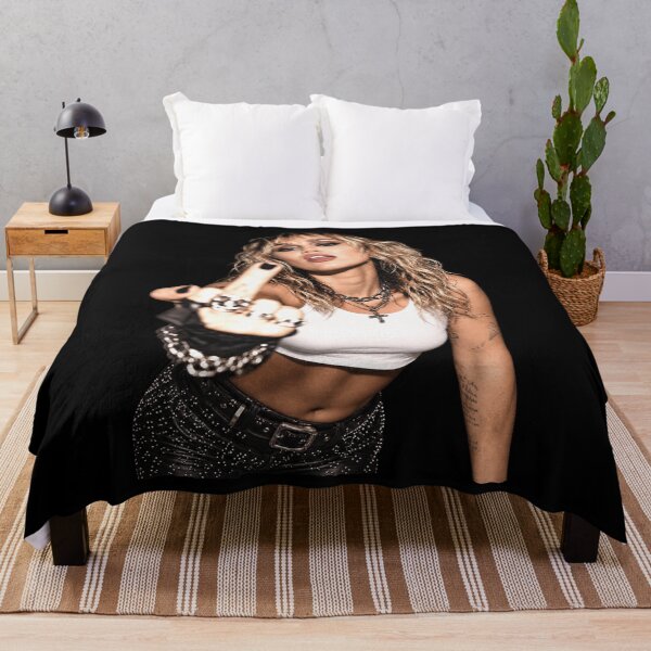 Item preview, Miley Cyrus Bangerz Era Middle Finger Portrait designed and sold by TheCozyCarrier.