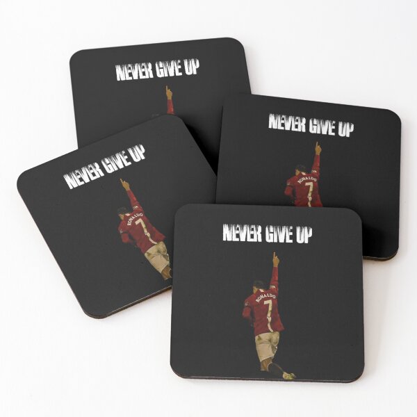 Item preview, Never Give Up Inspiring Motivational and Inspirational Gym Quotes Fitness Motivation Cristiano Ronaldo Celebration Portrait Famous Quotes designed and sold by Matt_Smith.