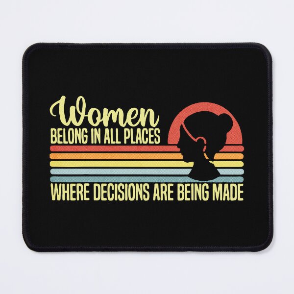 Item preview, Women Belong In All Places Retro Sunset Silhouette Art designed and sold by idungmampet.