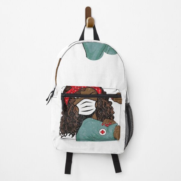 Item preview, Strong Black Nurse Masked Hero Healthcare Vibe Art designed and sold by YolandeRuel.