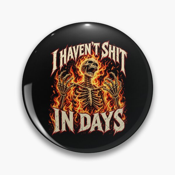 Item preview, Screaming Flaming Skeleton Constipation Meme Parody Design designed and sold by RamonaTeal.