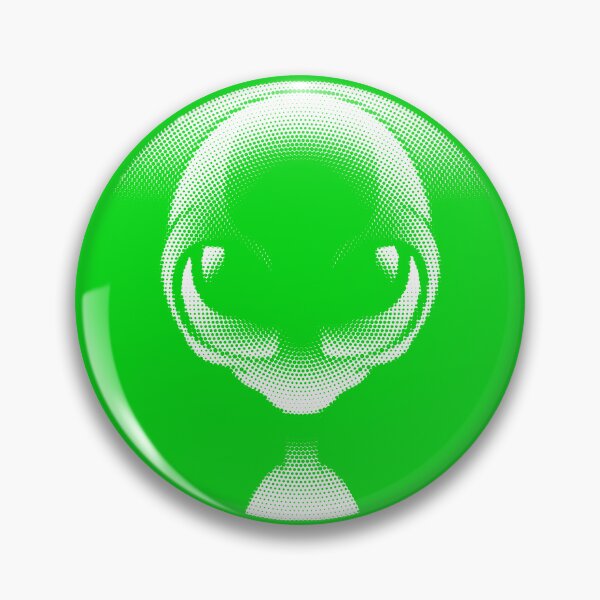 Item preview, Green Halftone Alien Head Pop Art designed and sold by HÉRCULES VERSIANI.