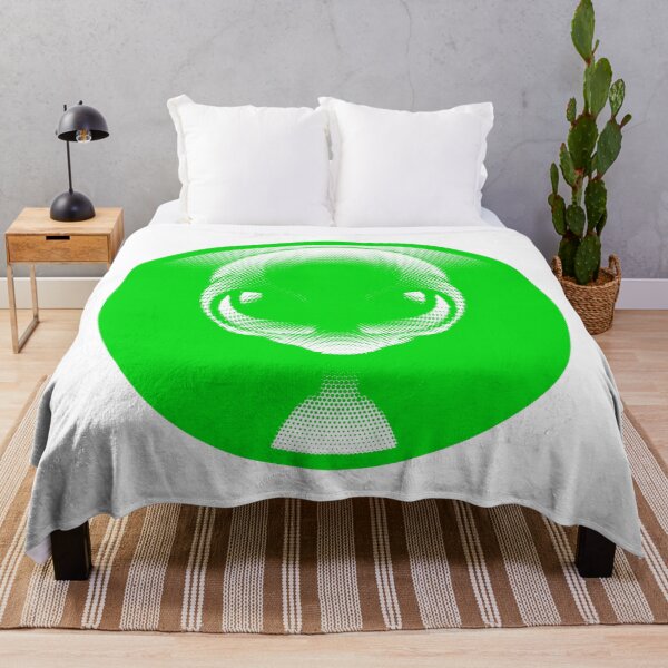 Item preview, Green Halftone Alien Head Pop Art designed and sold by HÉRCULES VERSIANI.