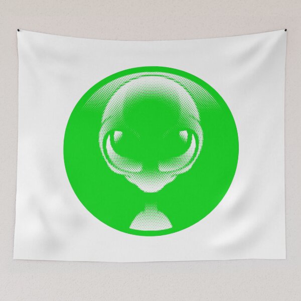 Item preview, Green Halftone Alien Head Pop Art designed and sold by HÉRCULES VERSIANI.