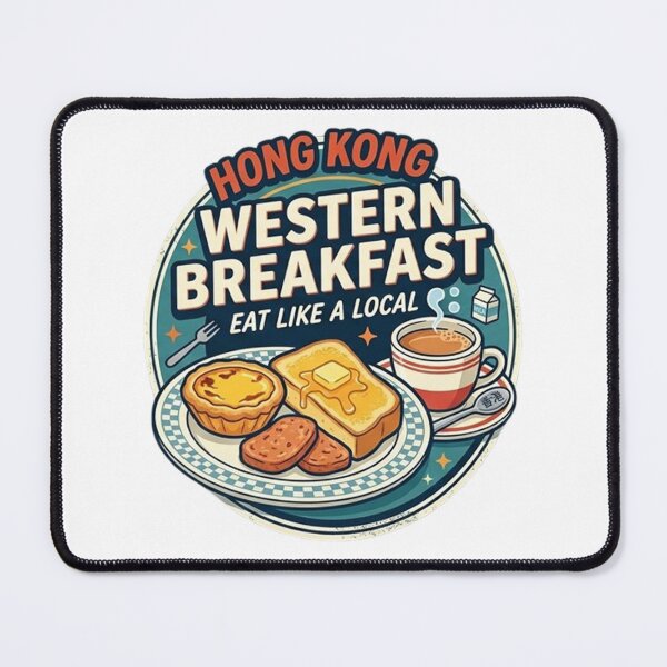 Item preview, Hong Kong Western Breakfast Eat Like A Local - Cha Chaan Teng Food Illustration designed and sold by PetalsPaws.