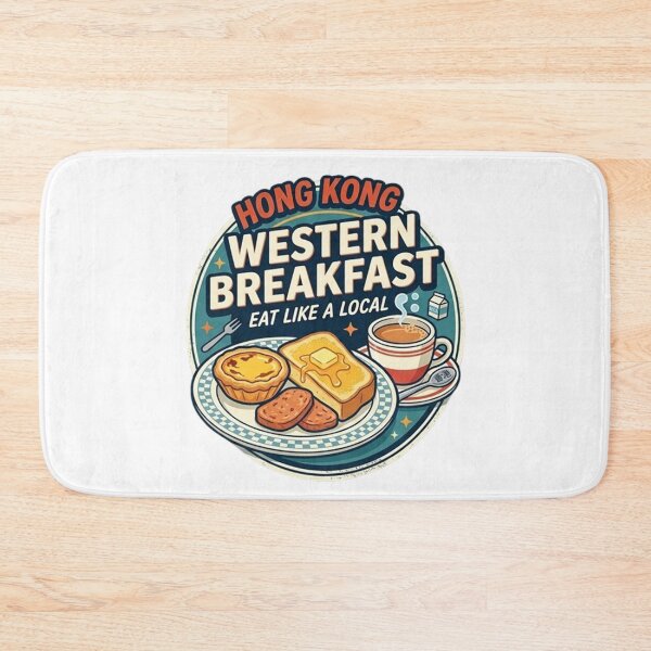 Item preview, Hong Kong Western Breakfast Eat Like A Local - Cha Chaan Teng Food Illustration designed and sold by PetalsPaws.