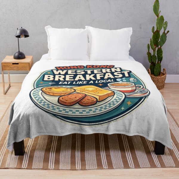 Item preview, Hong Kong Western Breakfast Eat Like A Local - Cha Chaan Teng Food Illustration designed and sold by PetalsPaws.