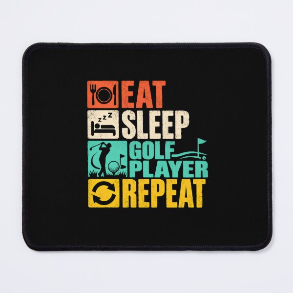 Item preview, Eat Sleep Golf Player Repeat Golfer Golfing Sport Hobby designed and sold by SkeletonsDanger.
