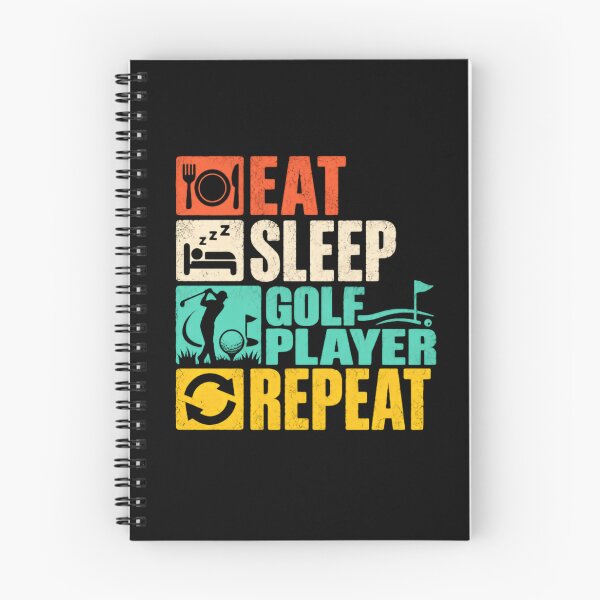 Item preview, Eat Sleep Golf Player Repeat Golfer Golfing Sport Hobby designed and sold by SkeletonsDanger.