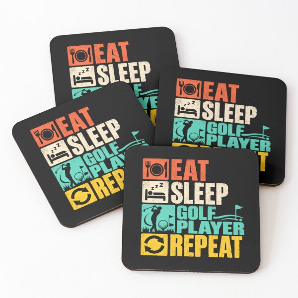 Item preview, Eat Sleep Golf Player Repeat Golfer Golfing Sport Hobby designed and sold by SkeletonsDanger.