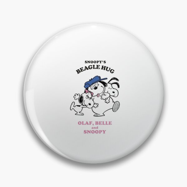 Artikelvorschau, Snoopys Beagle-Umarmung – Olaf, Belle und Snoopy entworfen und verkauft von HSMGallery.