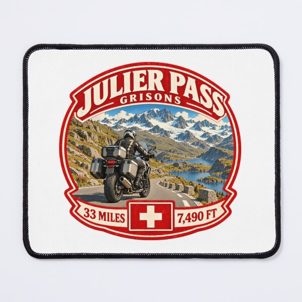 Item preview, Julier Pass Grisons Switzerland Motorcycle Rider Alps Travel designed and sold by Star3NowForMe.